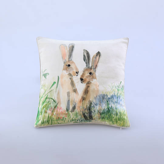 MM Linen - Hares Cushion